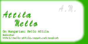 attila mello business card